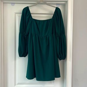 Green babydoll dress